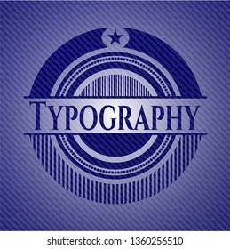 Typography jean background