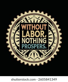 Typography of labor Day tshirt Design Vector Art