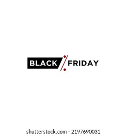 typography letter Black Friday Logo, Discount Sale Promo Sticker Label
