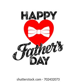Typography and lettering with design elements and silhouettes for a happy father's day