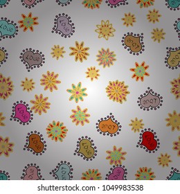 Typography lettering poster. Pattern for wrapping. Repeating texture. Valentines Day. Vector illustration. White, yellow and pink seamless heart pattern.