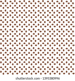 Typography lettering poster. Vector illustration. Pattern for wrapping, cover. Seamless Hearts pattern. Elements on white, beige and brown colors. Valentines Day.