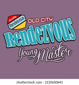 typography lettering suitable for print design vector illustration of text graphics. suitable for the design of shirts, hoodies, etc.t-shirt design
