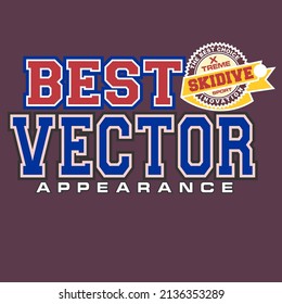 typography lettering suitable for print design vector illustration of text graphics. suitable for the design of shirts, hoodies, etc.t-shirt design