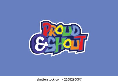 Typography LGBT Sticker for the laptops.