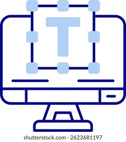 Línea de tipografía Vector Diseño de iconos
