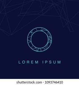 Typography Logo, artificial intelligence, Lines connected, futuristic fonts, technology fonts
