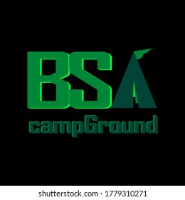 
typography of a logo, colored green and black outline. white background