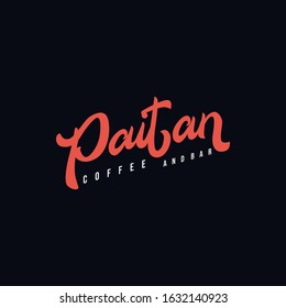 Typography Logo Design Illustration and Hand Made Badge Vector