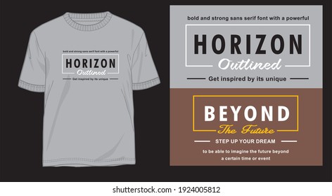 typography logo design vector for t shirt concept 