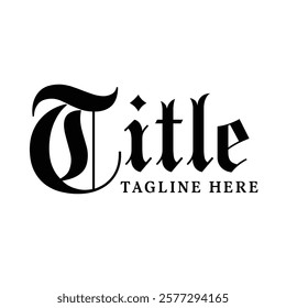 Typography Logo - Modern Font Logo