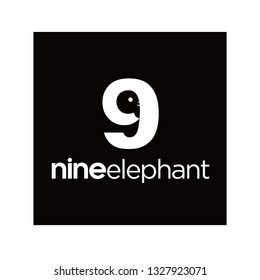 typography logo nine elephant