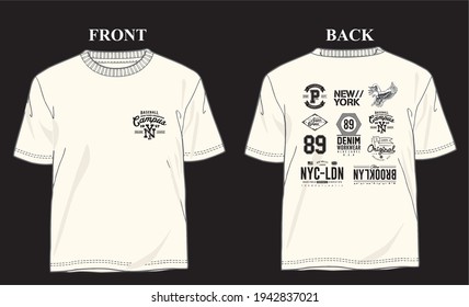 typography and logo vector for design t shirt concept