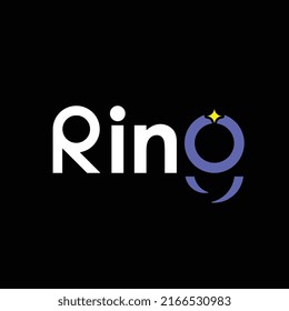 typography logo vector with star, perfect for product logo, etc