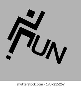 Abstrakter Vektor-Abstract mit Typografie-Logo