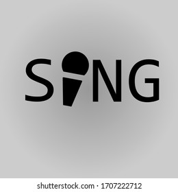 typography logo vektor abstract sing