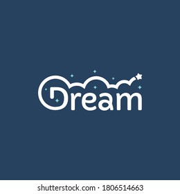 Typography Logo Word Of Dream