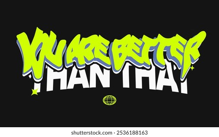 Typography Melting Font Design Vector, and Graphics Design For Tshirt, Streetwear, urban style, sticker, and poster