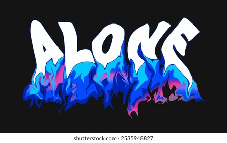 Typography Melting Font Vector Design, and Graphics Design For Tshirt, Streetwear, urban style, poster, and sticker