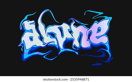 Tipografia Melting Font Vetor Design, e Design Gráfico Para Camiseta, Streetwear, estilo urbano, cartaz e adesivo