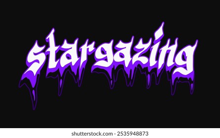 Typography Melting Font Vector Design, and Graphics Design For Tshirt, Streetwear, urban style, poster, and sticker