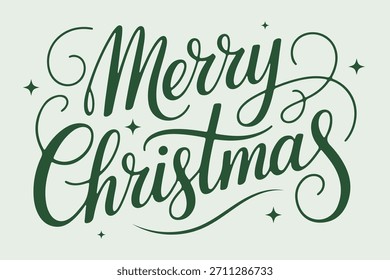 Typography Merry Christmas design vector greeting happy merry Christmas for print social media web store icon t-shirt design and calligraphy hand writing celebration background elements design. 