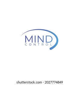 Typography mind control. Simple and modern. Can be used for logos or templates.