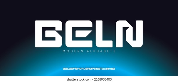Typography minimal modern slim monogram fonts style. Vector illustration and tech font. Abstract minimal modern sport, simple, technology, fashion, digital, future creative alphabet font.