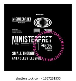 Typography Minimalis and Modern Simple Design, White and Pink Color Commercial Use