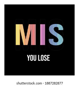 Typography Minimalis and Modern Simple Design, Full Color Type Barcode Commercial Use