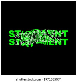 Typography Minimalis and Modern Simple Design, Color is Green Commercial Use