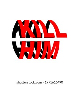 Typography Minimalis and Modern Simple Design, Color is Red Commercial Use
