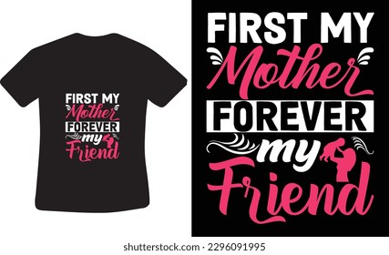 typography mom t shirt design for mom lover 