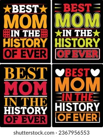 typography mom t shirt design, 