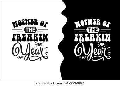 Typography mom t-shirt design vector