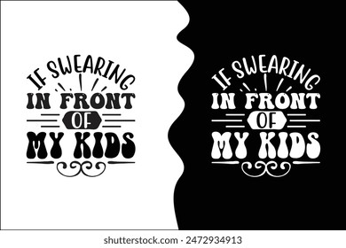 Typography mom t-shirt design vector