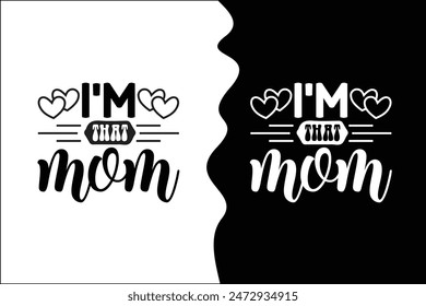 Typography mom t-shirt design vector