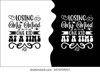 Typography mom t-shirt design vector