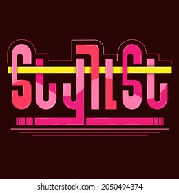 typography with a more modern and contemporary model is suitable to be used as a background or t-shirt design