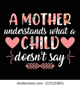 Typography mother t-shirt design, mom lover, graphic element