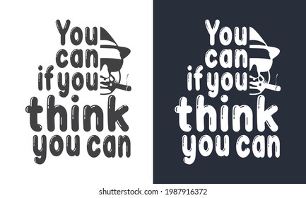 Typography motivational quate vector tee shirt design
