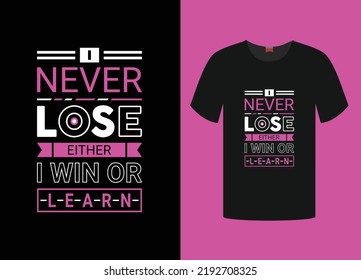 typography motivational t shirt design