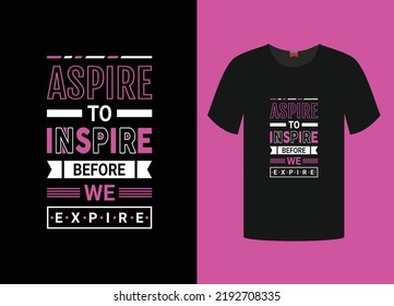typography motivational t shirt design