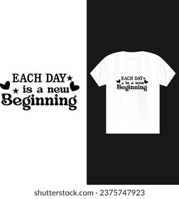 Typografie Motivational T-Shirt Design Vektor