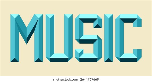typography MUSIC word art illustration,  text effect style, eps file format