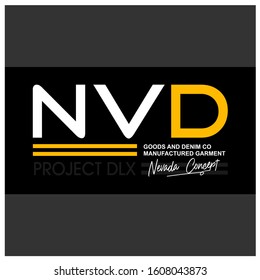typography nevada for print t shirt and apparel 