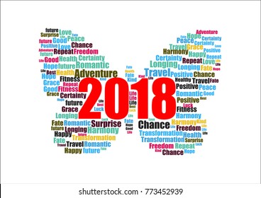 typography New Year 2018