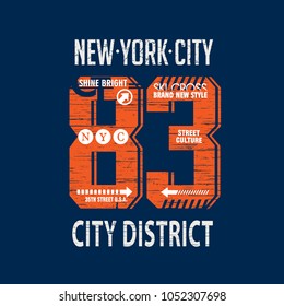 typography number t shirt vector