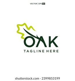 Typography OAK Vector Royalty Logo Design Inspirations