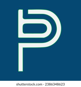 TIPOGRAFÍA concepto de objeto CON las letras bp